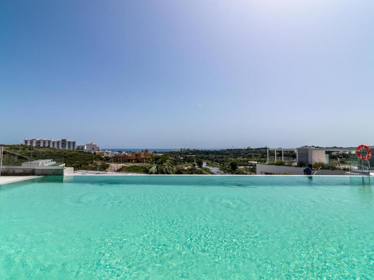 Unique 3-Bdrm Townhouse, Stunning View, Pool & Bbq Daire Estepona Dış mekan fotoğraf
