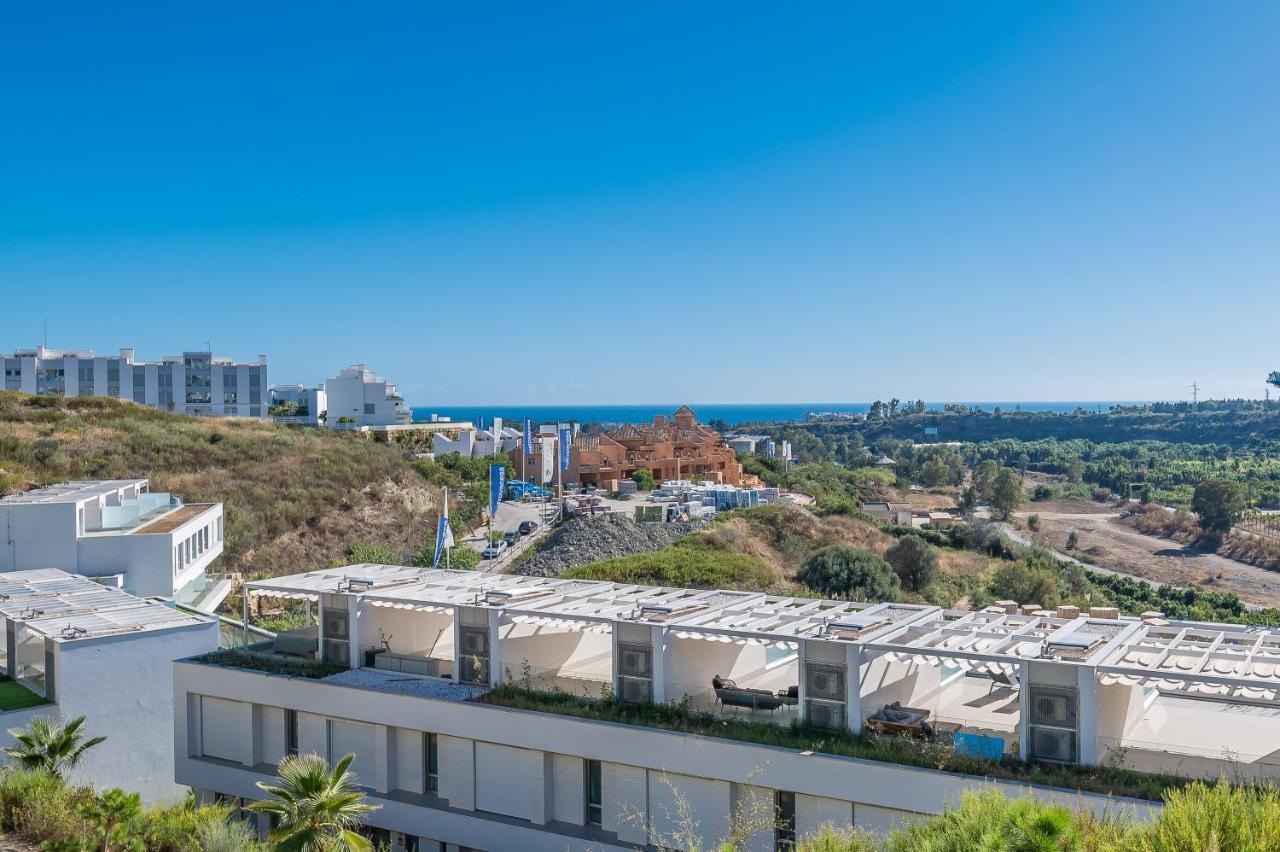 Unique 3-Bdrm Townhouse, Stunning View, Pool & Bbq Daire Estepona Dış mekan fotoğraf