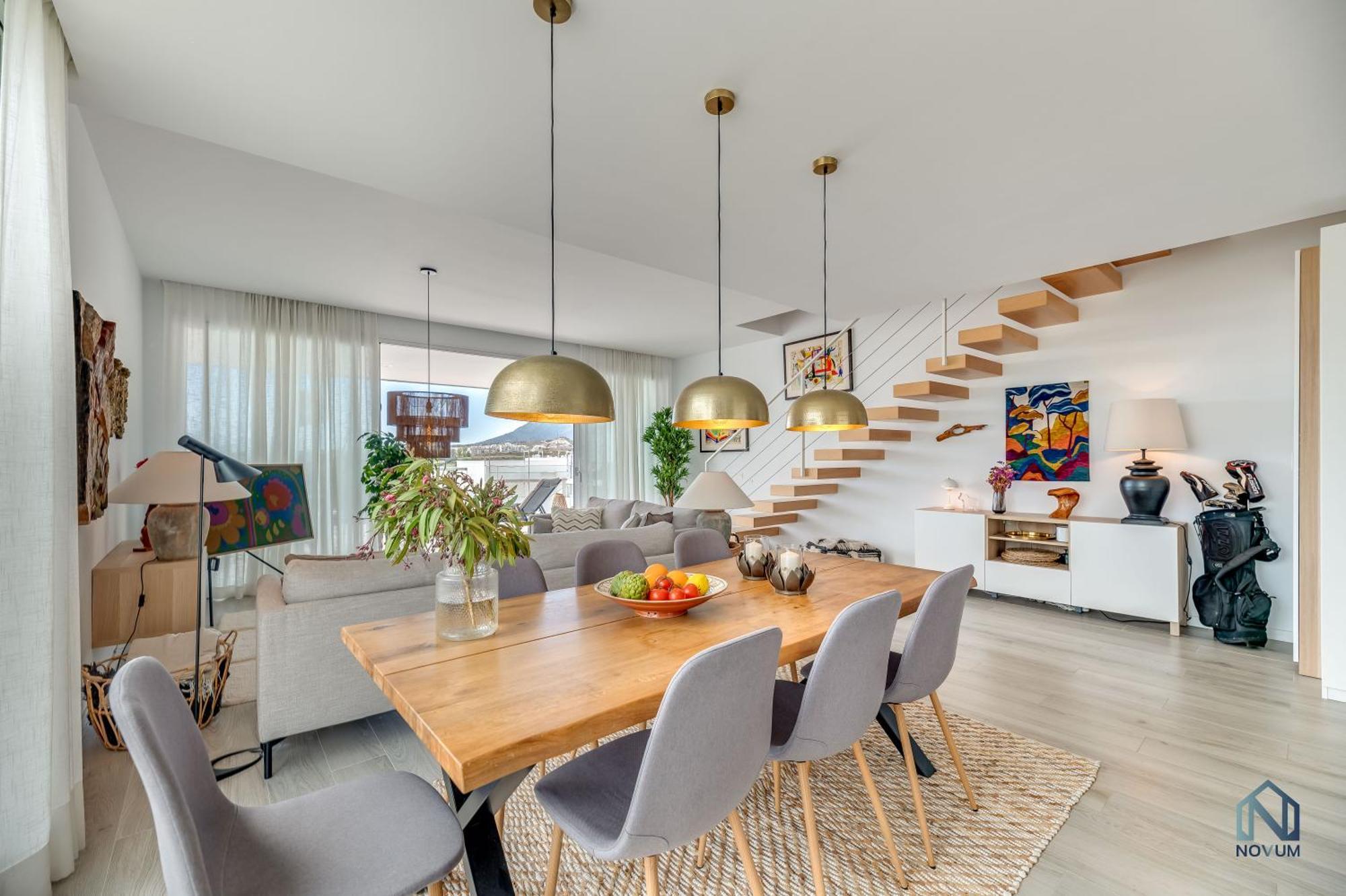 Unique 3-Bdrm Townhouse, Stunning View, Pool & Bbq Daire Estepona Dış mekan fotoğraf